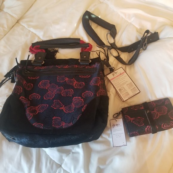 NWT Vintage Cowhide Leather JTote Designer Laptop Bag and Wallet - Picture 6 of 10